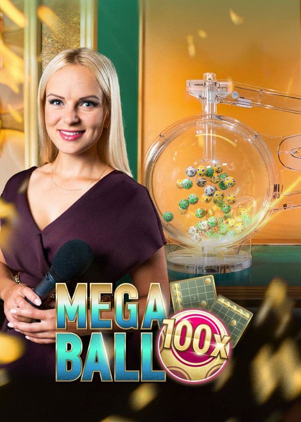 Mega Ball d'Evolution Gaming avec machine à boules et multiplicateurs