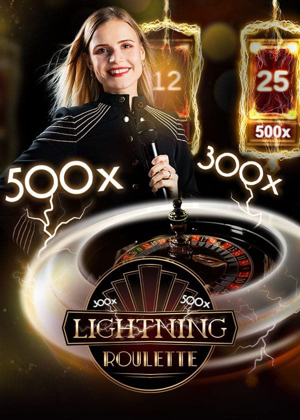 Lightning Roulette d'Evolution Gaming avec effets d'éclairs et multiplicateurs